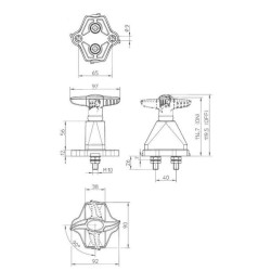 Baterijos pagrindinis jungiklis, labai atsparus LA500075