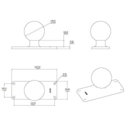 Montavimo plokštė 2" x 5" C" RAMC202U25