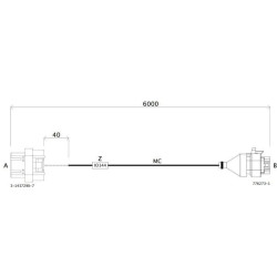 Monitoriaus-IN kabinos jungties kabelis 3,3m 4679002210