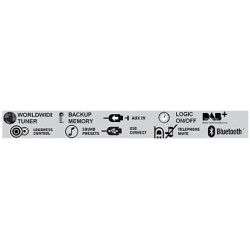 Radijas su USB/AUX/BLUETOOTH/DAB+12V, įmontuotas + išorinis mikrofonas MCR1120DAB