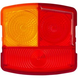 Case - IH 633 9EL137308001 Šviesos objektyvas, raudonas, kvadratinis galinis/dešinis Hella