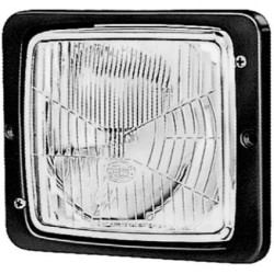 Case - IH 633 1AA004109001 Halogeninis žibintas, stačiakampis, 12/24V, skaidrus, užsukamas, 173x99x144mm, Hella