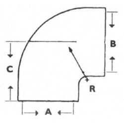 Alkūnė 3-3,5" reduktorius 90º P123462
