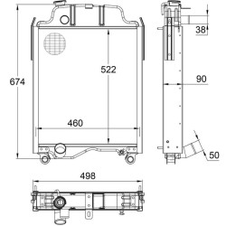 Radiatorius tinka JD AL56372N