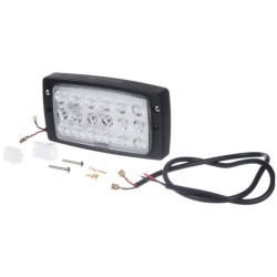 Case - IH CVX150 LA80300 Darbinis šviesos diodas, 27W, 3375lm, stačiakampis, 10-30V, baltas, AMP kištukas, Combo, 18 LED, Kramp