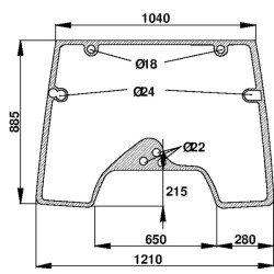 Case - IH CVX170 D7121 Priekinio stiklo atidarymas