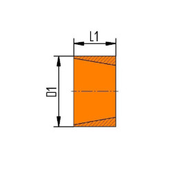 Kūginė įvorė D25x14 1000153EXB