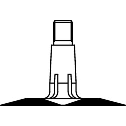 Vidinis vamzdis ratlankiui Ø 8", 20x7,00-8, tiesus vožtuvas TR13, Kramp 207008TR13