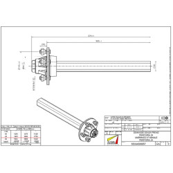 Nestabdoma ašis S50JA500057