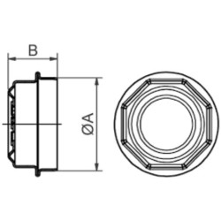 Ratų gaubtelių komplektas M82x2 (x4) 9RT80T