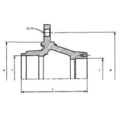 Stebulė 4xM12x1,5 61L4DA001