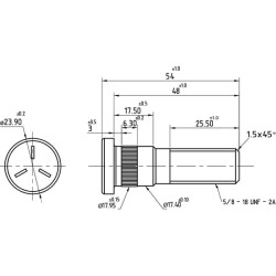Rato varžtas 184272M2N