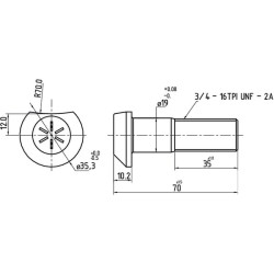 Rato varžtas NH 81815607N