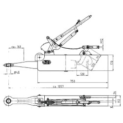 Traukos stabdys (suvirinimas) BPW AVE2000BS
