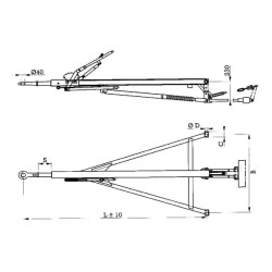 Inercinis stabdys 1100 mm BPW AM200011007026