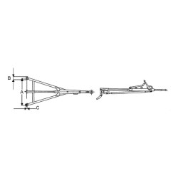 Inercinis stabdys 860 mm BPW AVM80E8606024
