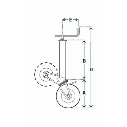 Ratų domkrato horizontali rankena 80x1000mm STR1644