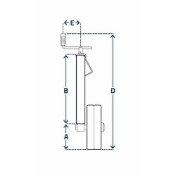 Gylio reguliavimo ratas 80x860mm STRZB415