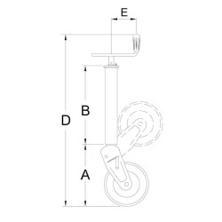 Ratų domkrato horizontali rankena 70x975mm STRS124Z4