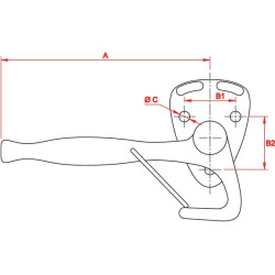 Kampinė svirtis AH11067