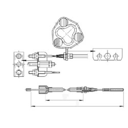 Bowden kabelis 349/605 2088800405