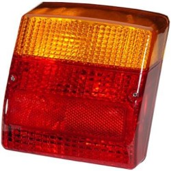Case - IH CVX1135 9EL990142001 Šviesus objektyvas, gintarinis/raudonas, kvadratinis LH/RH/galinis Hella