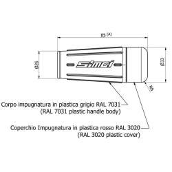 Rankena 13 mm PVC STR1311