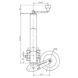 Ratų domkratas 200x60 STR1626