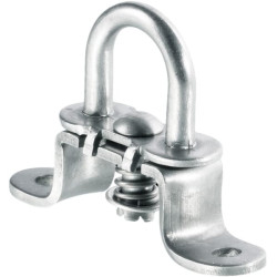 Sukamas segtukas ovalioms kilpoms 42x22 mm skylės atstumas: 51 mm, nerūdijantis plienas PL10116
