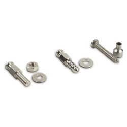 Mašinos varžtas 4 x 20 mm įsk. poveržlė, žalvarinė nikeliuota PL10108