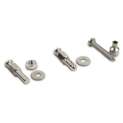 Mašinos varžtas 4 x 12 mm įsk. poveržlė, žalvarinė nikeliuota PL10107
