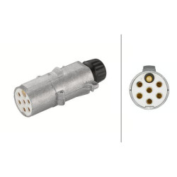 Kištukas 7 kontaktų DIN/ISO 3731 mentės gnybtas metalinis 8JA003832011