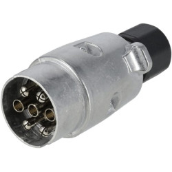 Priekabos kištukas 7 kontaktų, aliuminis, 12V, varžtiniai gnybtai TR00007KR