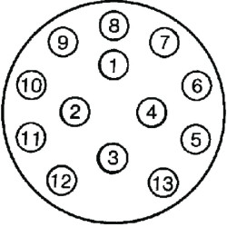 Lizdas plastikinis 13 polių LA403008