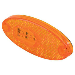 Žymeklis LED, ovalus, 12/24V, gintaras, užsukamas, 102x46mm, Waś 1400300308P
