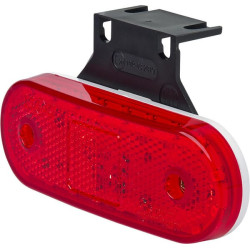 Žymeklis LED, stačiakampis, 12/24V, raudonas, užsukamas, 113x63mm, Waś 1400690533