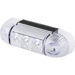 Žymeklis LED, stačiakampis, 12/24V, skaidrus, užsukamas, 84x25x24mm, Waś 1400690810