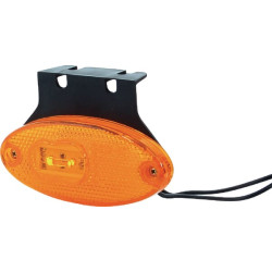 Žymeklis LED, ovalus, 12/24V, gintaras, užsukamas, 102x46mm, Waś 1400300308Z