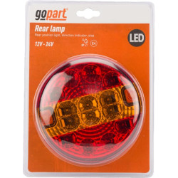 Galinis LED žibintas, apvalus, 12-24V, Ø 140mm, gopart LA45050