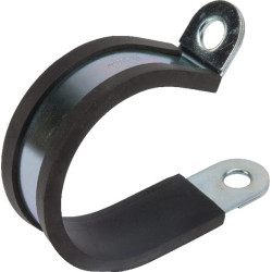 Vamzdžio spaustukas 55-25mm, metalinis su guminiu įdėklu SMSL5525