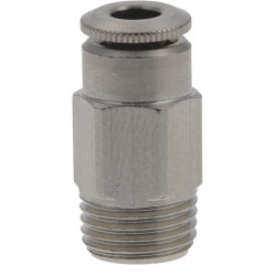 Įstumiama jungtis Ø 4 mm tiesi, išorinis sriegis M10x1 Kramp CLSG4MK101