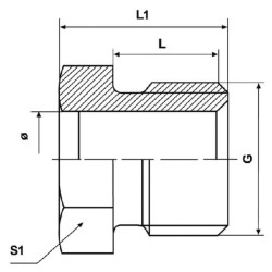 Kraštinis sraigtinis kūgis 60° CLUWS6LL