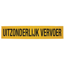 Įspėjamojo lipduko gabenimas: UITZONDERLIJK VERVOER 1250x250mm Mazon WB90101NL