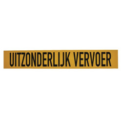 Įspėjamasis ženklas UITZONDERLIJK VERVOER WB90004NL