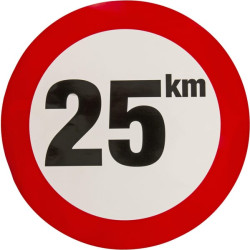 Lipdukas draudžiamojo ženklo greičio apribojimas: 25km/h WB2501