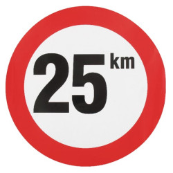 Lipdukas draudžiamojo ženklo greičio apribojimas: 25km/h WB2501L