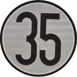 Greičio ribojimo ženklas 35 BL35ES