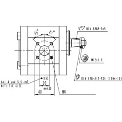 Pavarų siurblys AZPF-11-004RCN20MB Bosch Rexroth 0510215006