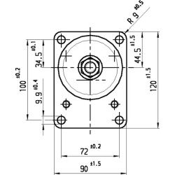 Pavarų siurblys AZPF-12-005RSA20MB Bosch Rexroth 0510345001