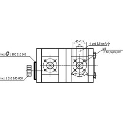 Pavarų siurblys AZPFF-12-016/016LCP2020KB-S0007 Bosch Rexroth 0510665330